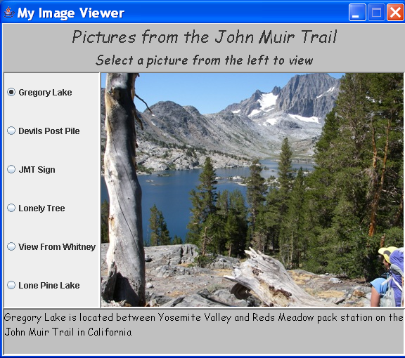 Solved Using Java program Create an image viewer similar | Chegg.com