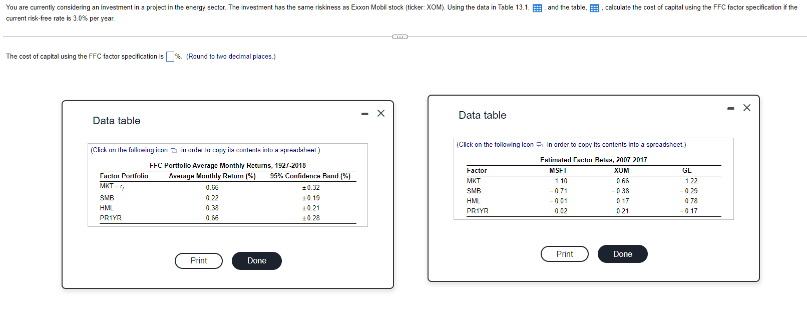 Solved current risk free rate is 3 0 per year the cost of chegg