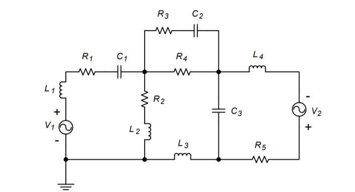 Solved Figure Q1 depicts an AC series-parallel circuit with | Chegg.com