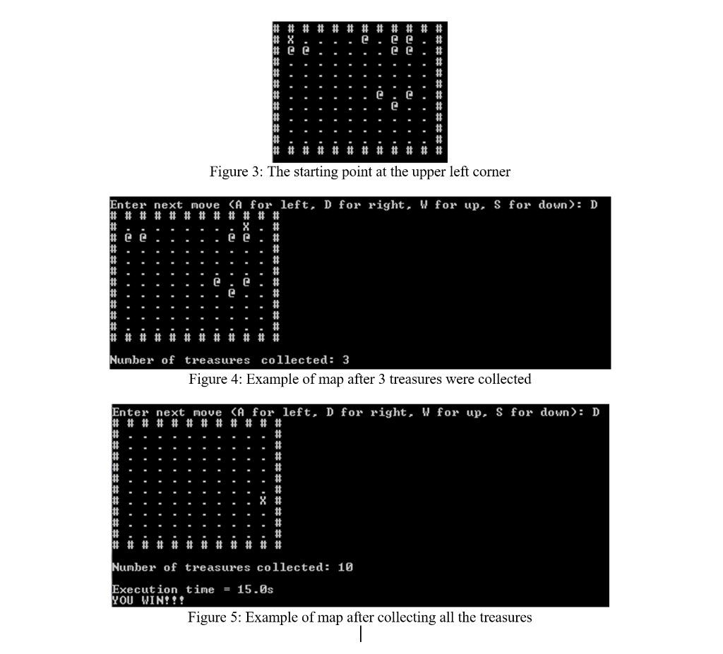 Solved Write a C program to simulate a treasure hunt game by | Chegg.com