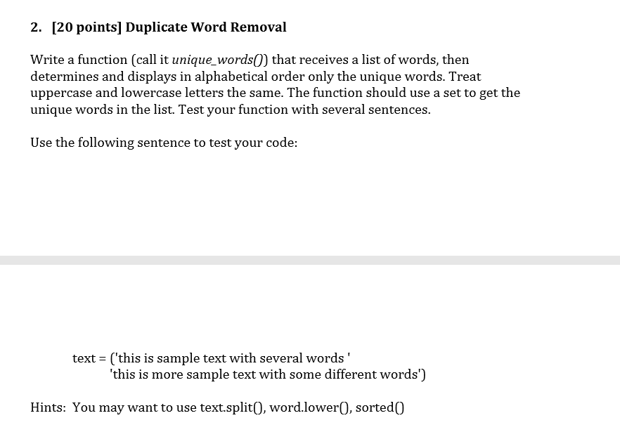 duplicate word page