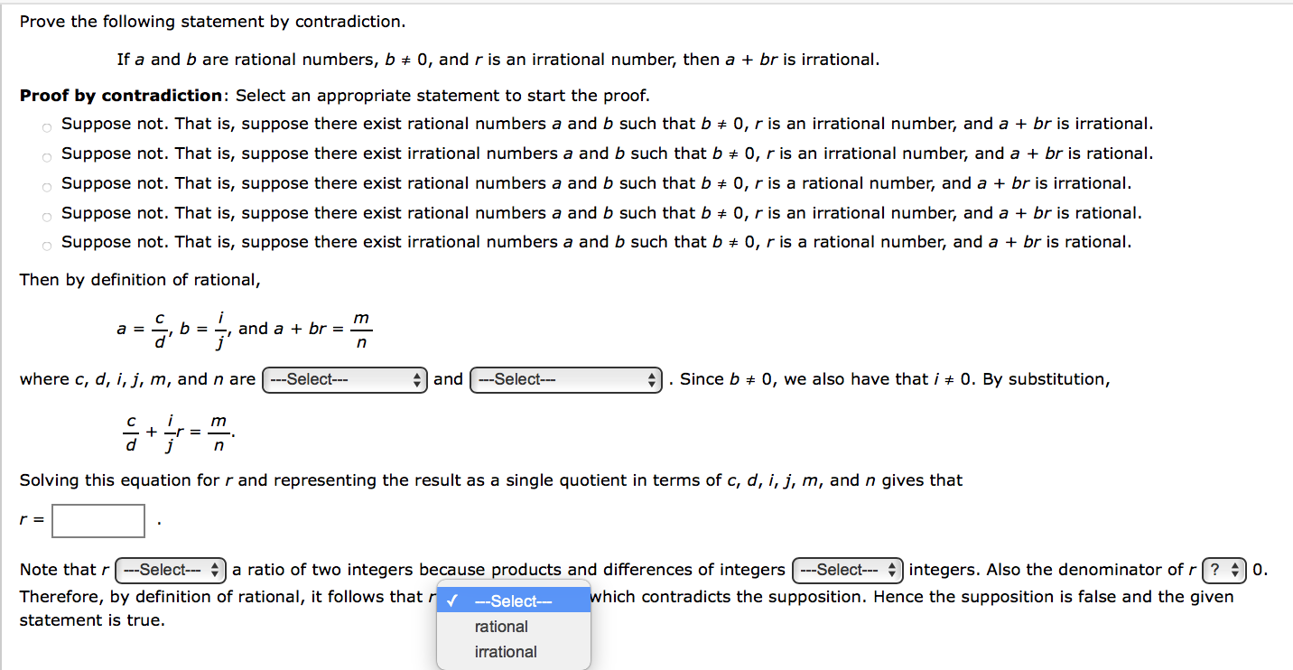 Solved Prove The Following Statement By Contradiction. If A | Chegg.com