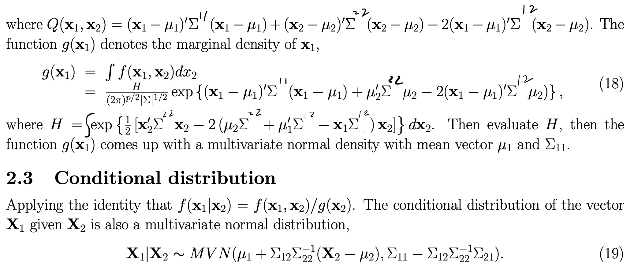 Solved 22 Marginal Distribution Following The Materials In 4660