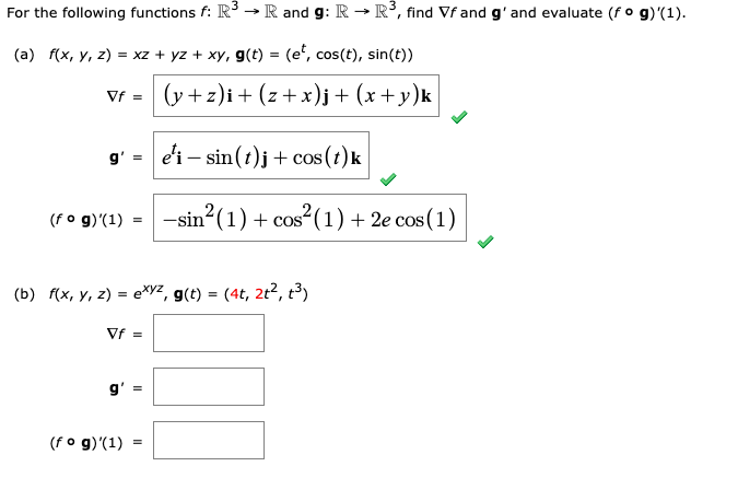 Solved For The Following Functions F R R And G R R Chegg Com