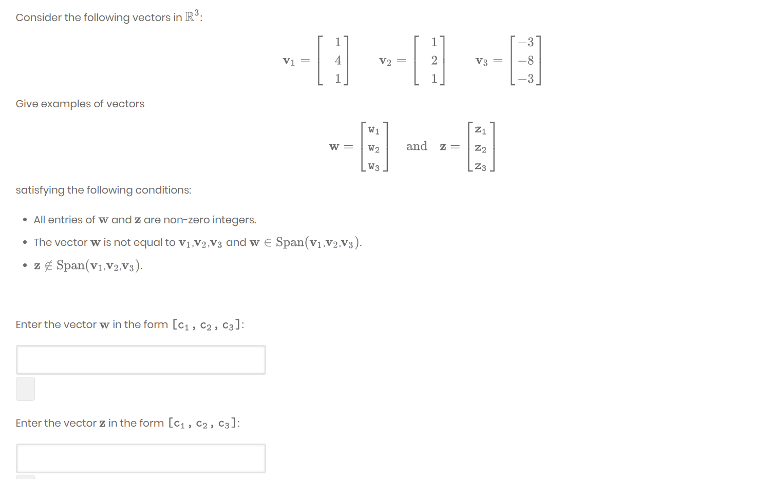 Solved Consider the following vectors in Rº: 0 V1 = 4 V2 = | Chegg.com