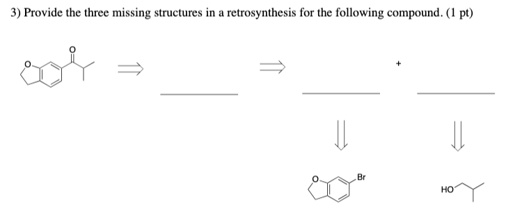 Solved 3) Provide the three missing structures in a | Chegg.com