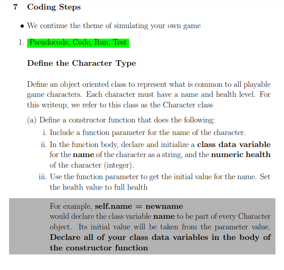7 Coding Steps We continue the theme of simulating | Chegg.com