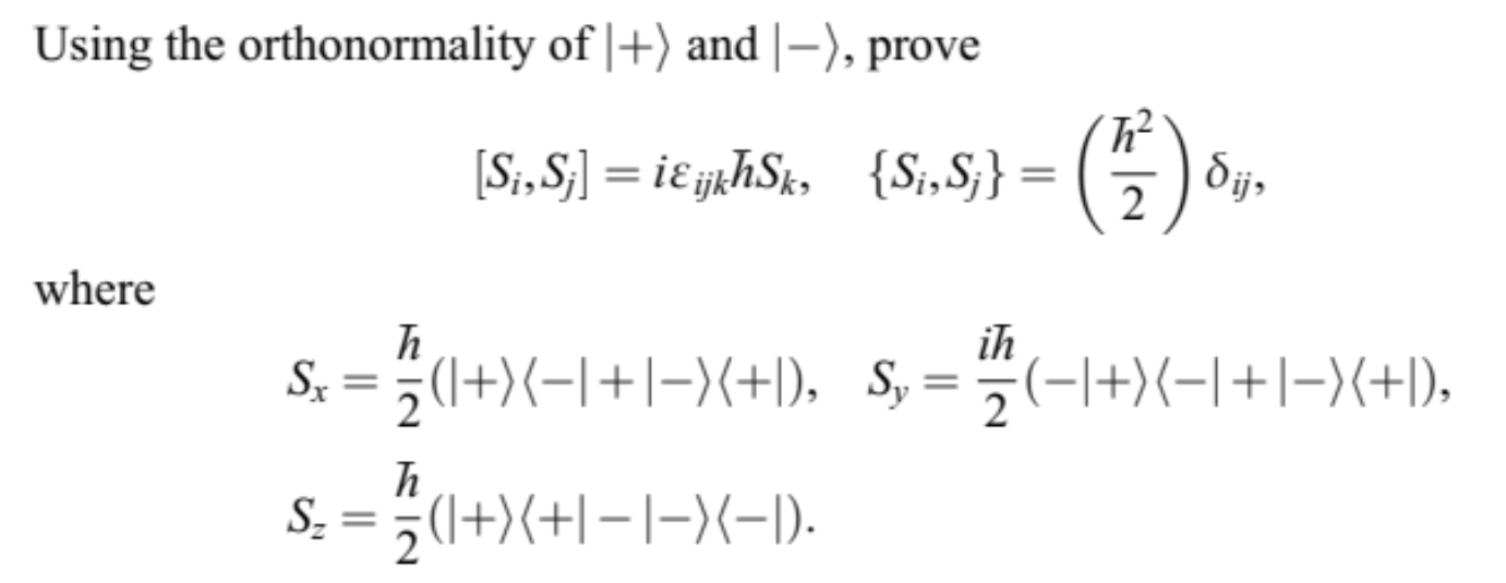 Using the orthonormality of |+: and |÷, | Chegg.com