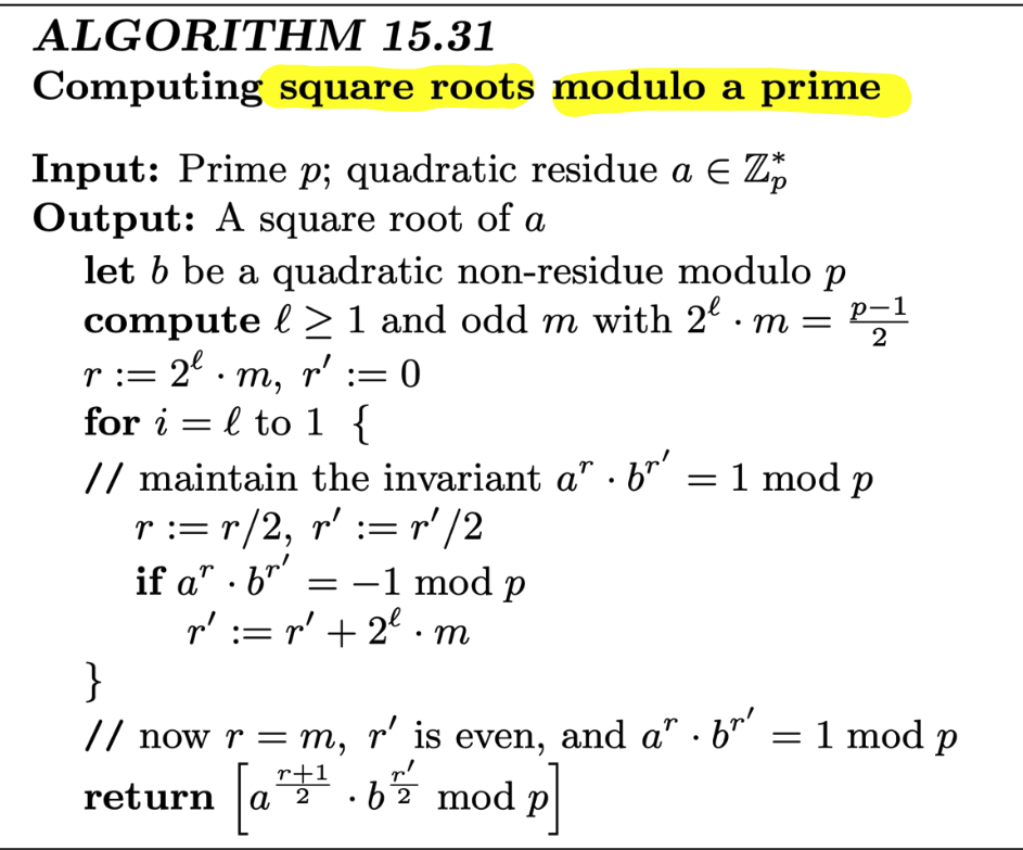 d-algo-15-31-square-root-extraction-mod-a-prime-1-chegg