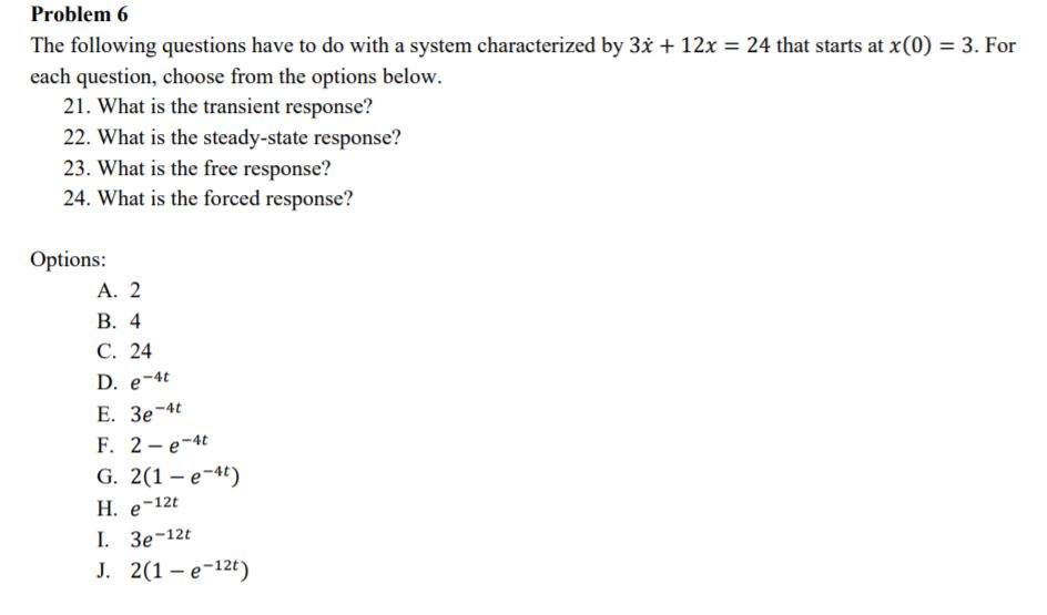 Solved Problem 6 The following questions have to do with a | Chegg.com