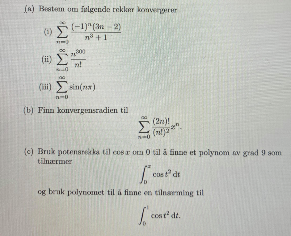 Solved A Decide Of The Following Sequences Converge B F Chegg Com