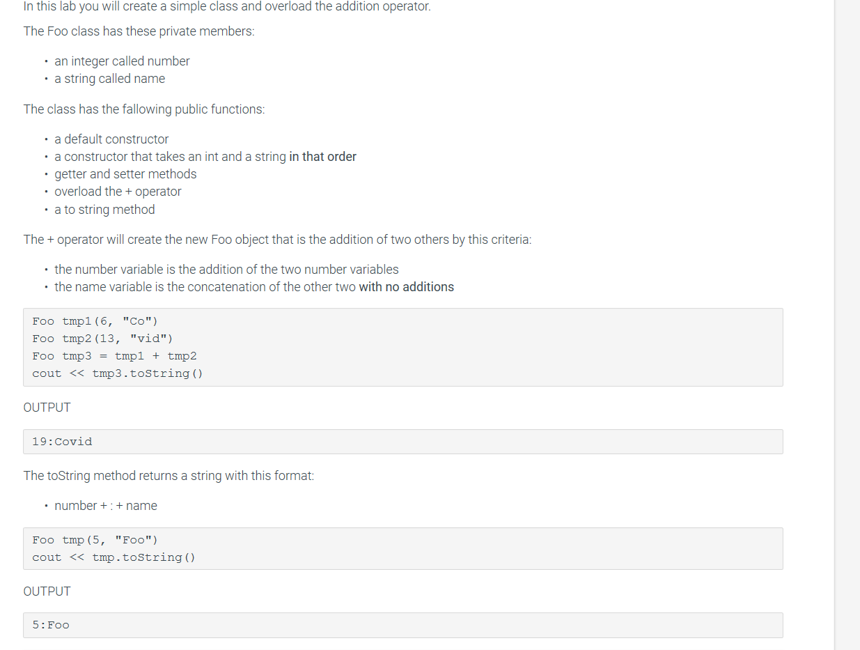 Solved In this lab you will create a simple class and | Chegg.com