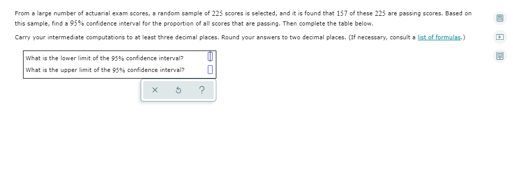 Solved From a large number of actuarial exam scores, a | Chegg.com