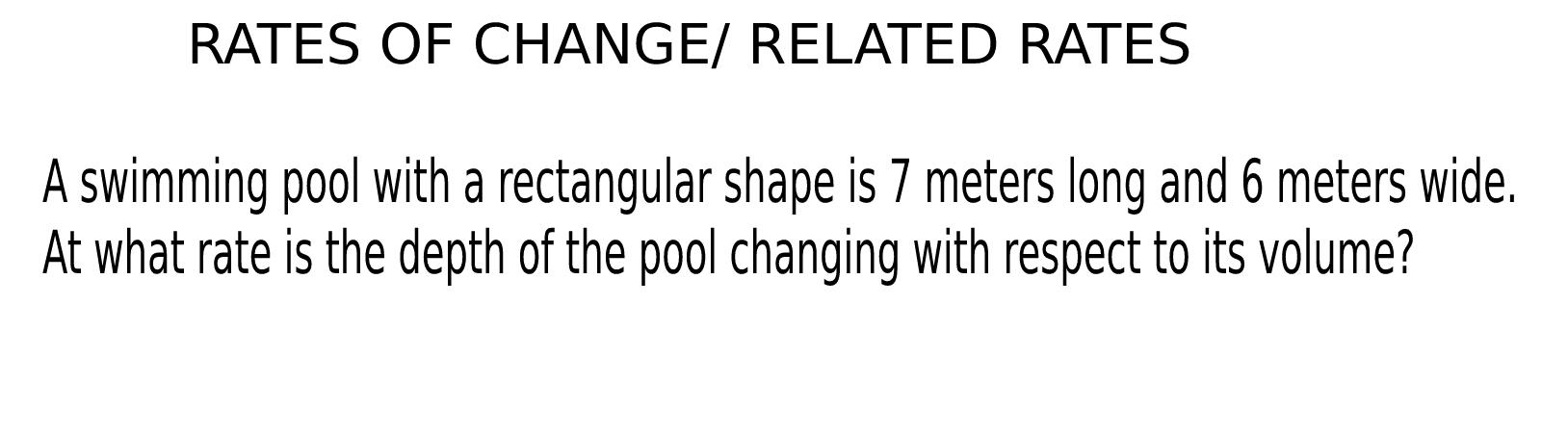 Solved Topic: Rates of Change/ Related Rates (Calculus) A | Chegg.com