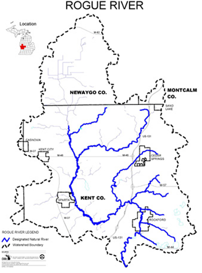 Solved Label stream order for all tributaries of the Rogue | Chegg.com