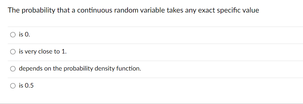 Solved The probability that a continuous random variable | Chegg.com