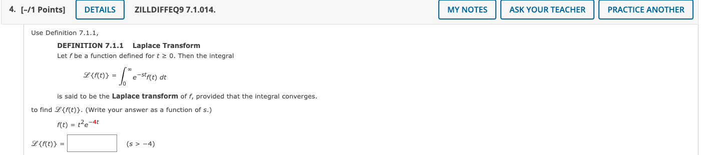 Solved 5. [0/1 Points] DETAILS PREVIOUS ANSWERS ZILLDIFFEQ9 | Chegg.com