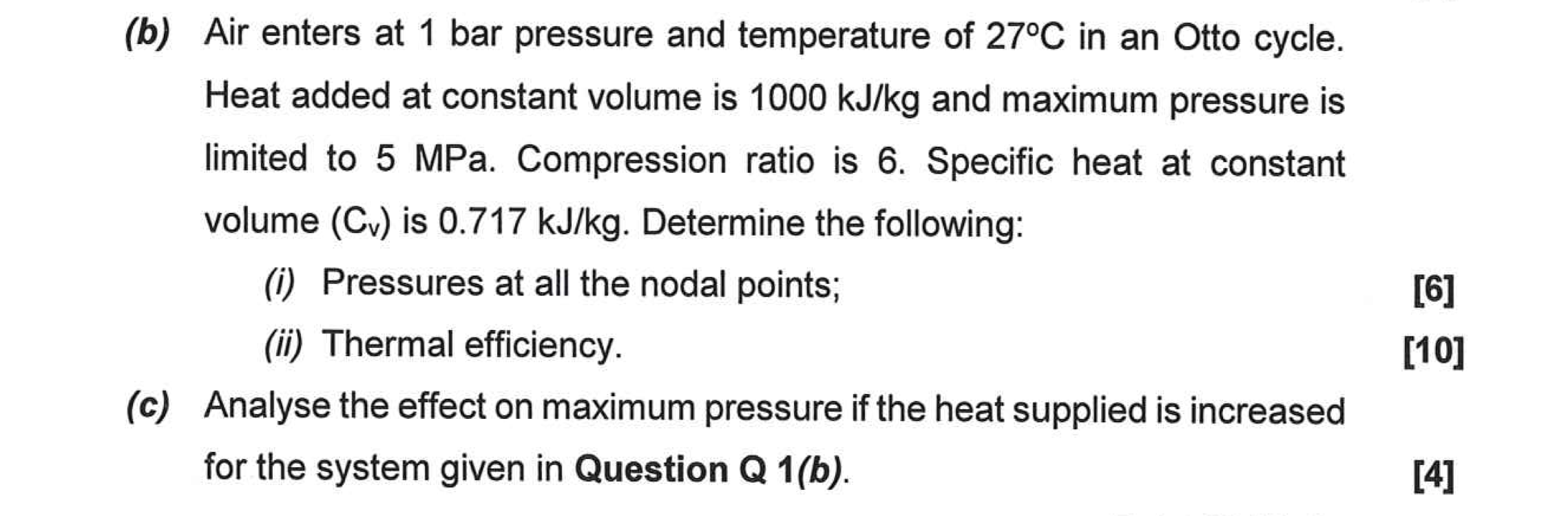 Solved (b) Air Enters At 1 Bar Pressure And Temperature Of | Chegg.com