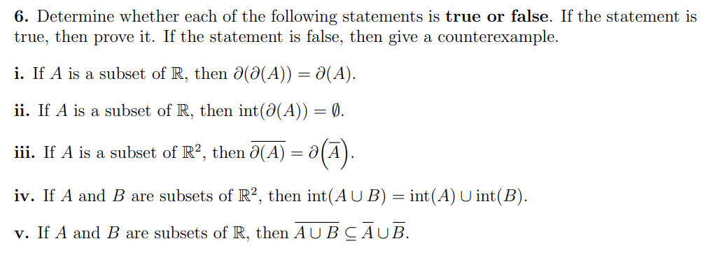Solved Determine whether each of ﻿the following statements | Chegg.com