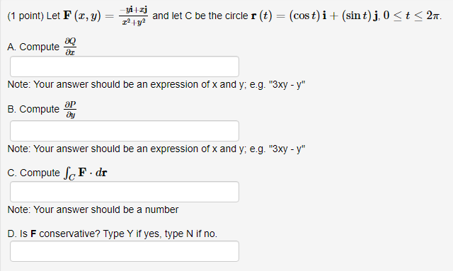 Solved 1 And Let C Be The Circle R T Cost I Sin Chegg Com