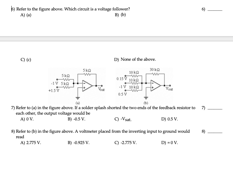 Solved ) Refer to the figure above. Which circuit is a | Chegg.com