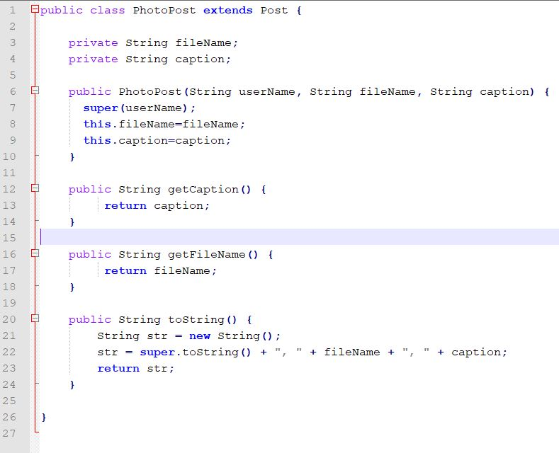 Solved For JAVA Write the implementation of the class | Chegg.com