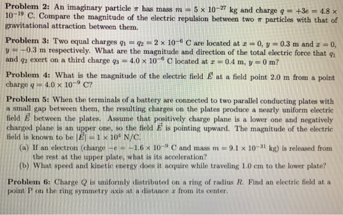 Solved Problem 2: An imaginary particle π has mass m 5 x | Chegg.com