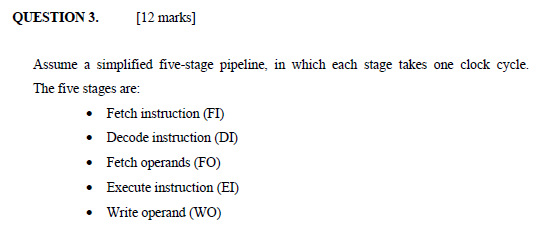 QUESTION 3. [12 Marks] Assume A Simplified Fivest