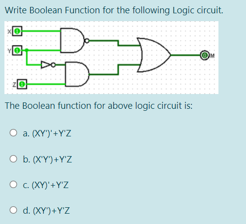 Solved Write Boolean Function for the following Logic | Chegg.com