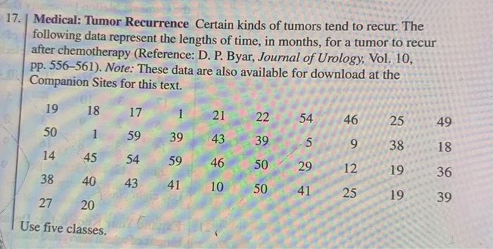 solved-17-medical-tumor-recurrence-certain-kinds-of-tumors-chegg