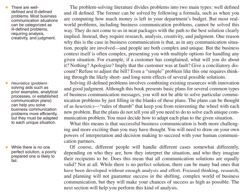 Chapter (1) Communication In The Workplace 1. Discuss | Chegg.com