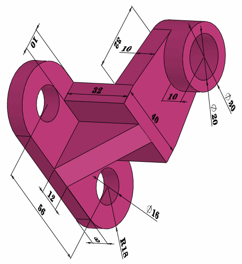 Solved Draw The Flange Shown In The Figure Below And Create