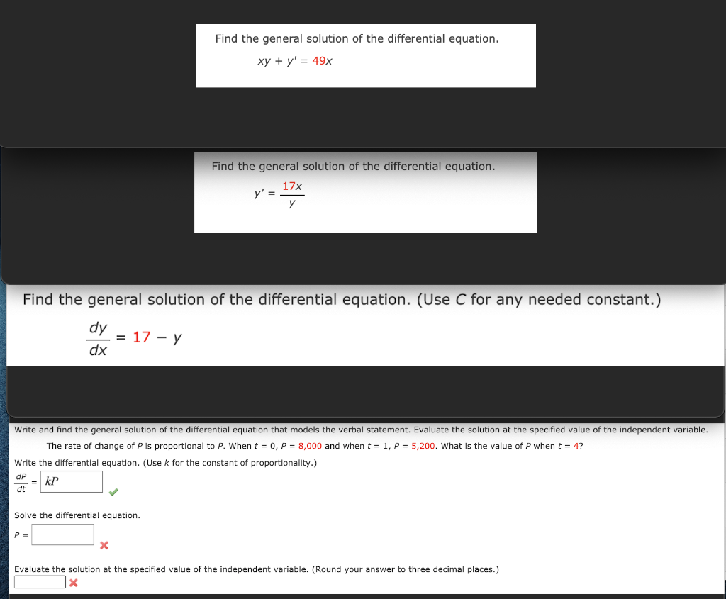 Solved Find the general solution of the differential | Chegg.com