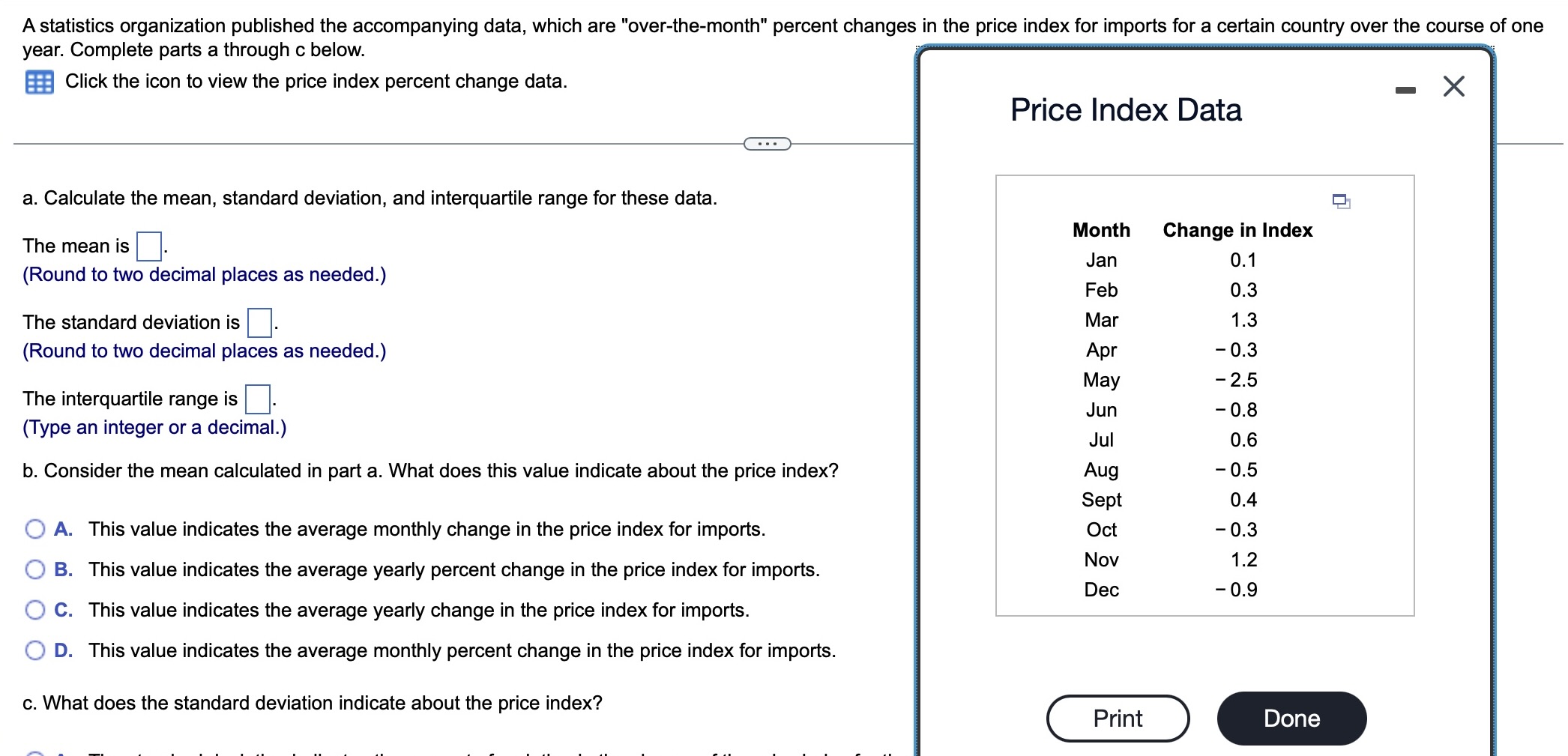 Solved A statistics organization published the accompanying | Chegg.com