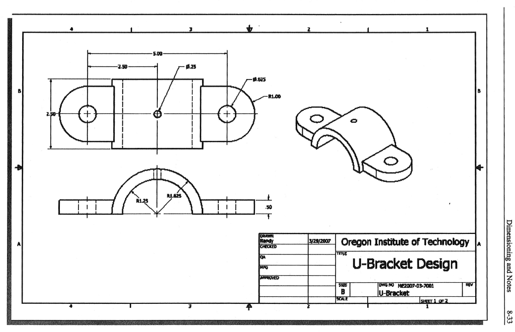 Solved Create the U-Bracket part described in the chapter | Chegg.com