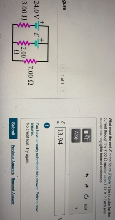 Solved What Must The Emf & In The Figure (Figure 1) Be In | Chegg.com