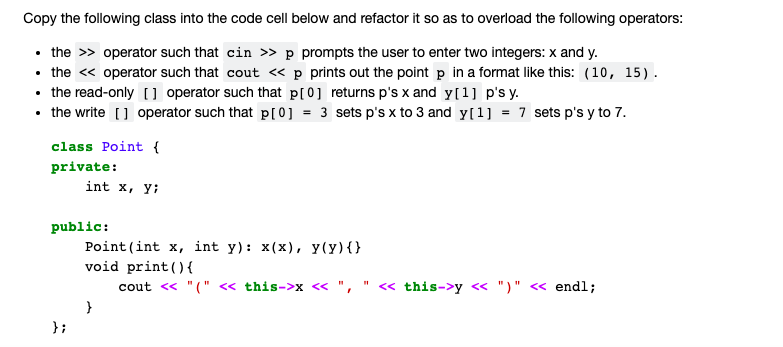 SOLUTION: Operator overloading in detail - Studypool