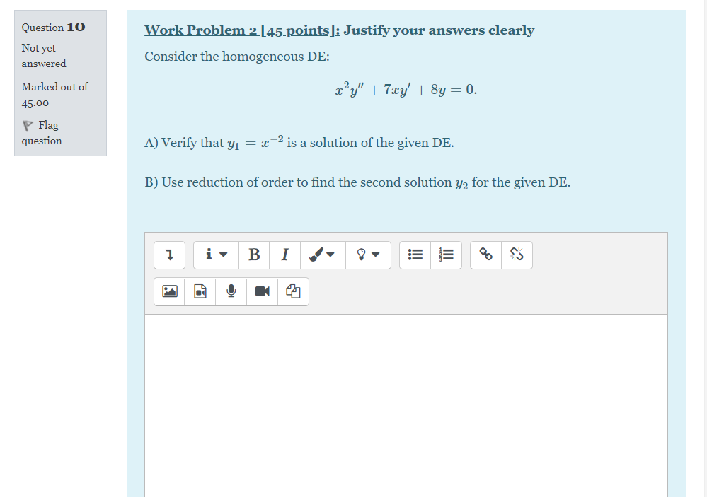 Solved Question 10 Not yet answered Work Problem | Chegg.com