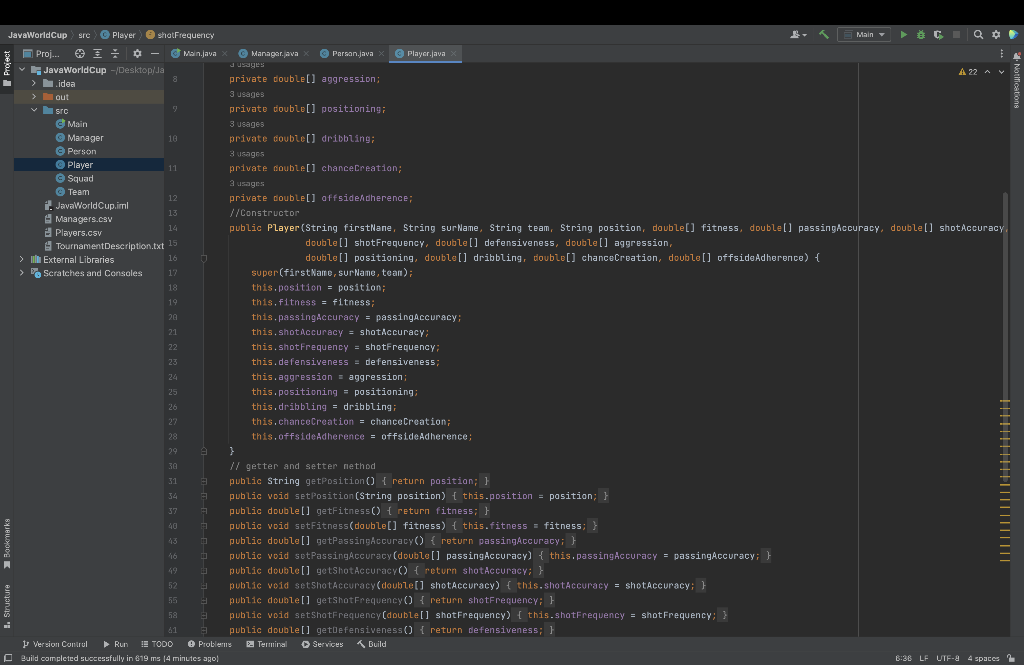 Solved I need a revision of my java code, please check the | Chegg.com