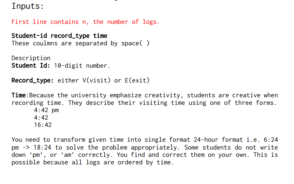 Solved Sample Example 1 INPUT (your program will get) Cheat | Chegg.com