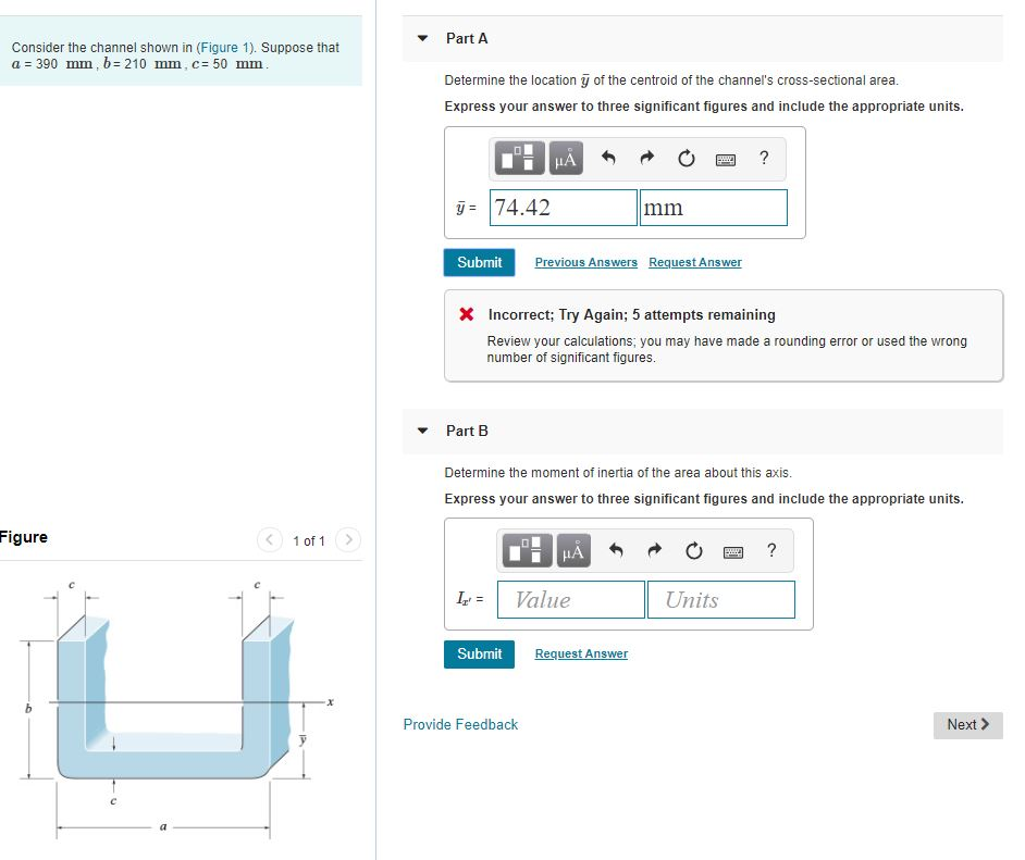 Solved Part A Consider the channel shown in (Figure ). | Chegg.com