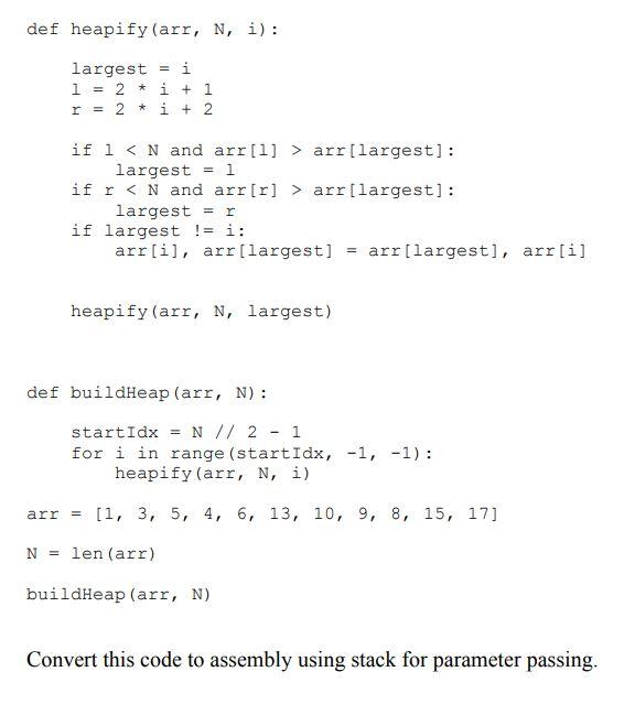 Solved The following question is for ARMv7 Assembly using | Chegg.com