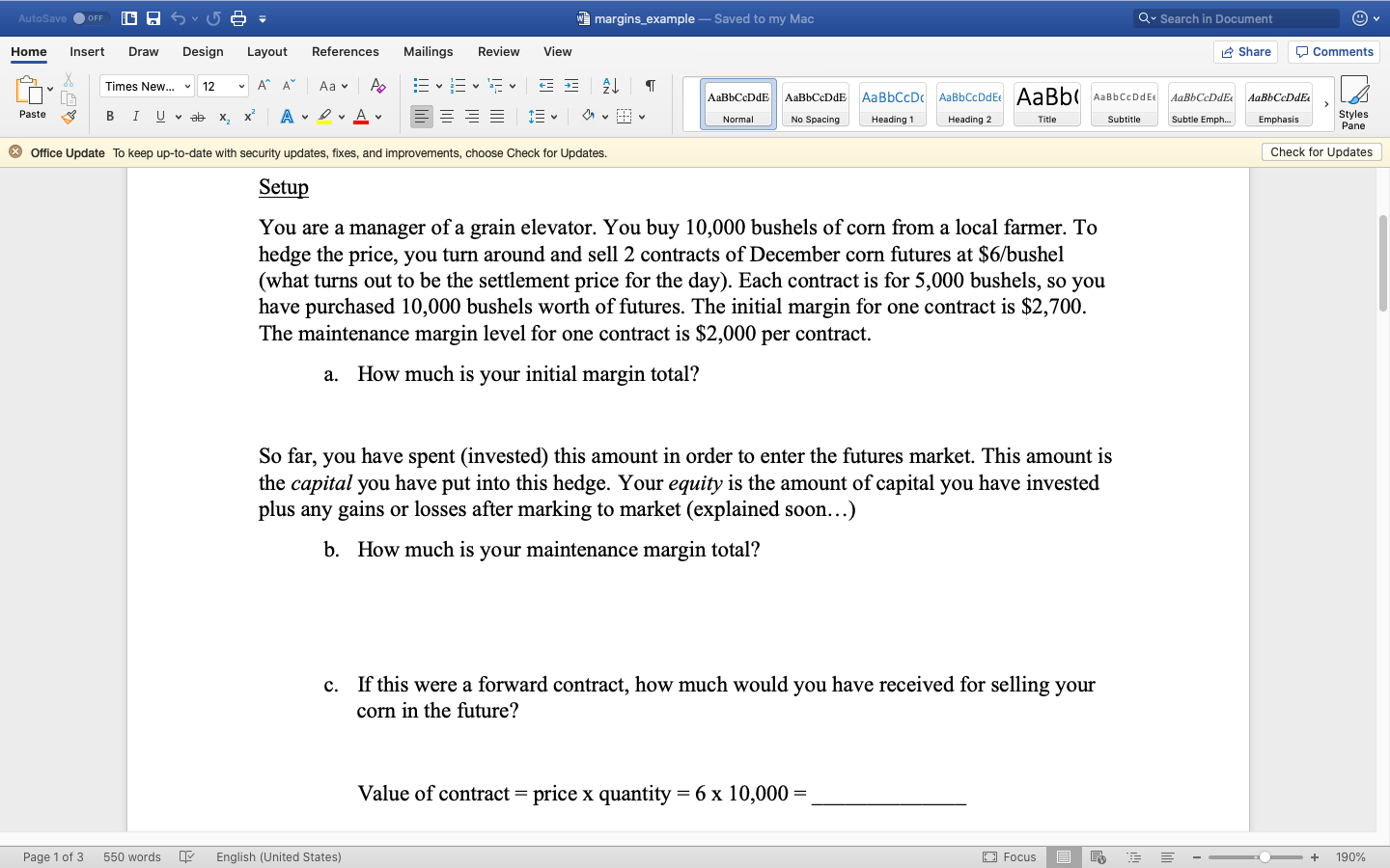 Solved AutoSave OFF G Sv e w margins_example - Saved to my | Chegg.com