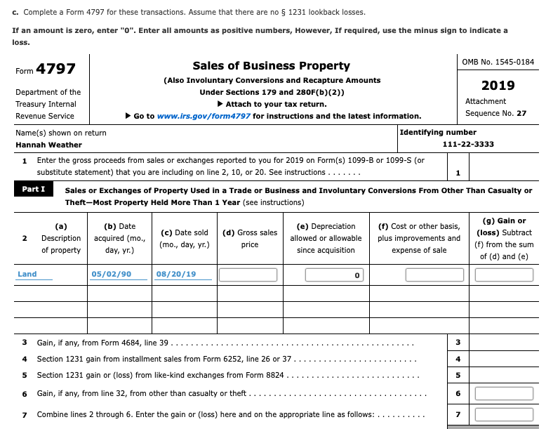 form 4797 part iii