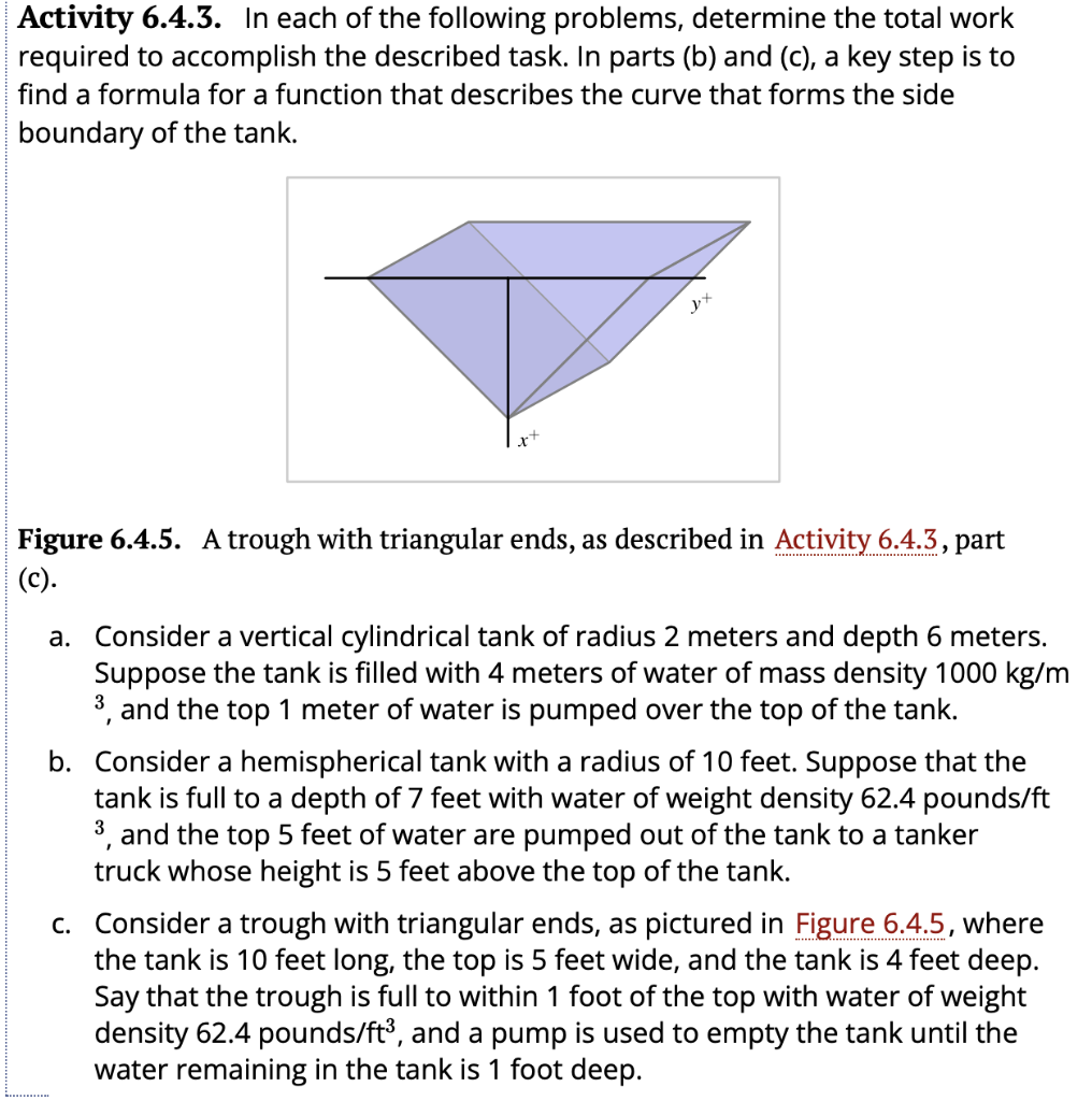 Solved Activity 6.4.3. In each of the following problems Chegg