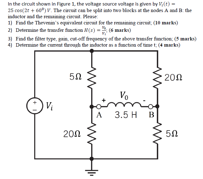 Solved In the circuit shown in Figure 1, the voltage source | Chegg.com