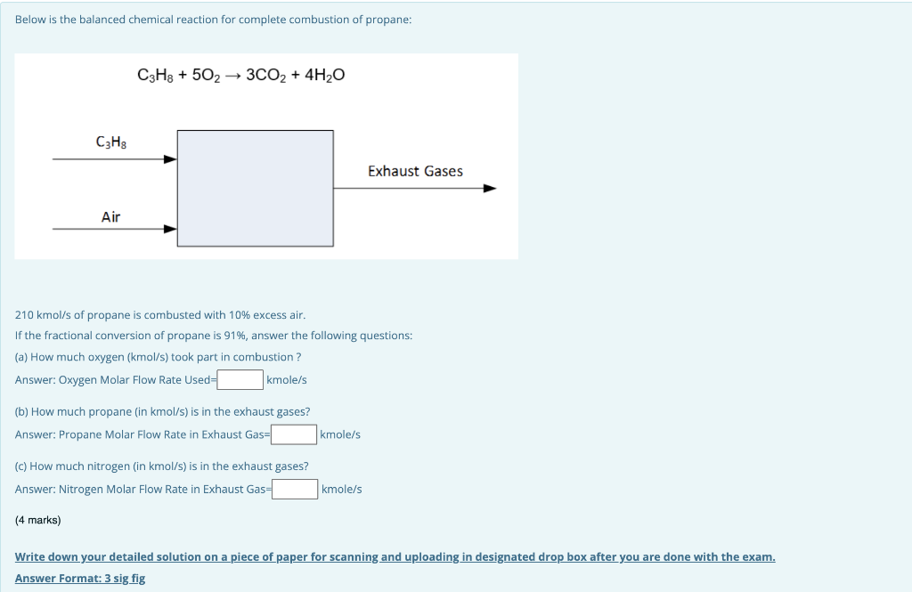 Solved Below is the balanced chemical reaction for complete | Chegg.com