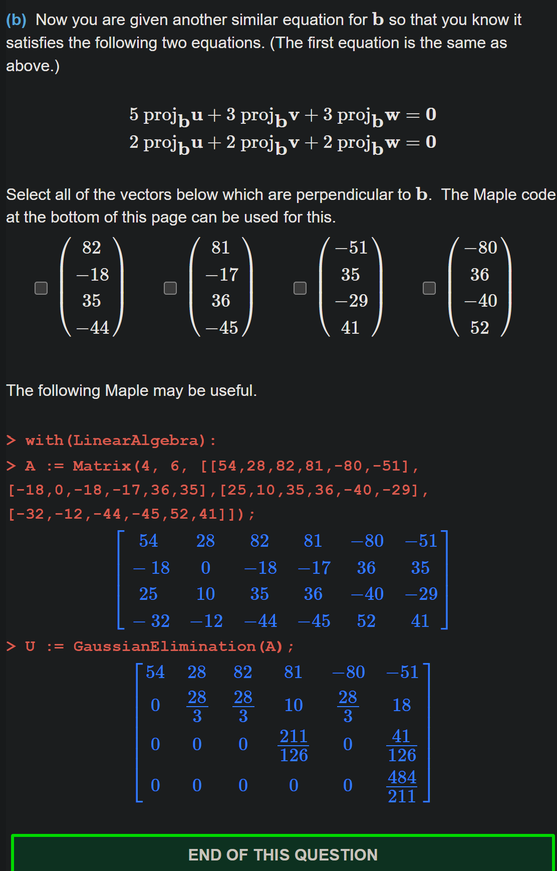 Solved Suppose That \\[ \\mathbf{u}=\\left(\\begin{array}{c} | Chegg.com