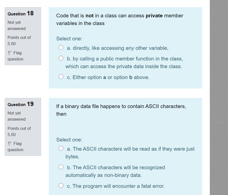 Solved Question 1 Not yet answered The C++ language allows a | Chegg.com