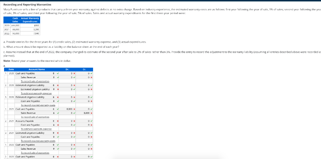 Recording and Reporting Warranties Macy Furniture